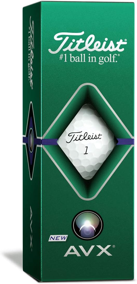 Titleist 2020 AVX Golf Ball Sleeve White - 3 Ball Pack