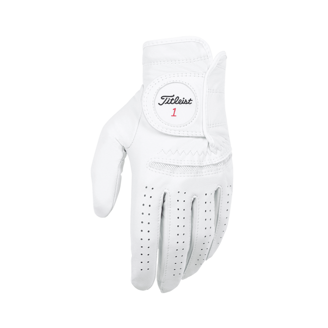 Titleist Perma-Soft Men's Cadet Golf Glove Leather Pearl Worn on Left Hand (for RH Golfer)