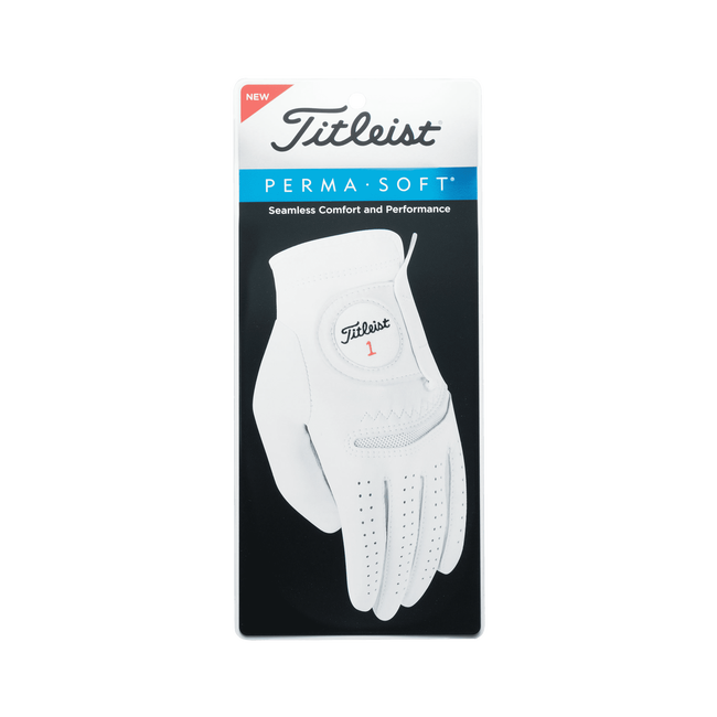 Titleist Perma-Soft Men's Cadet Golf Glove Leather Pearl Worn on Left Hand (for RH Golfer)