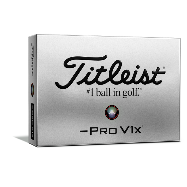 Titleist Golf Pro V1x Left Dash Balls 12-Pack White