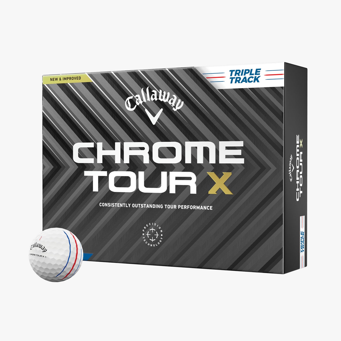 Callaway Chrome Tour X Triple Track Golf Balls 12-Pack