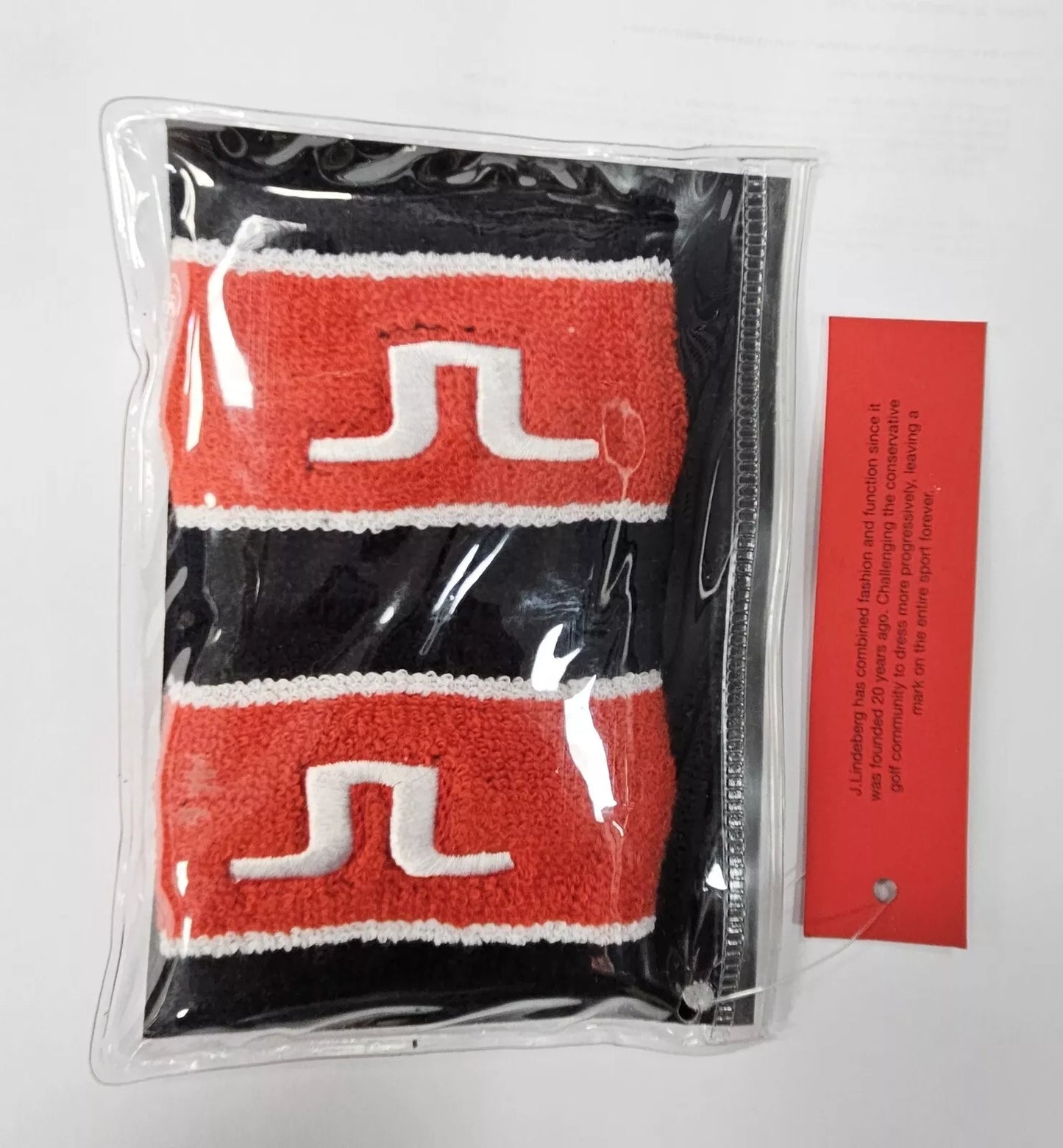 J. Lindeberg Sweat Band Logo Cotton Terry 20 Yrs Anniversary Collection