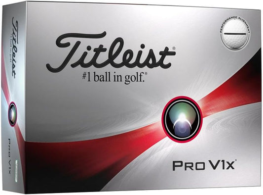 Titleist 2023 Pro V1x Golf Balls #1-#4 1 Dozen White with Black Alignment