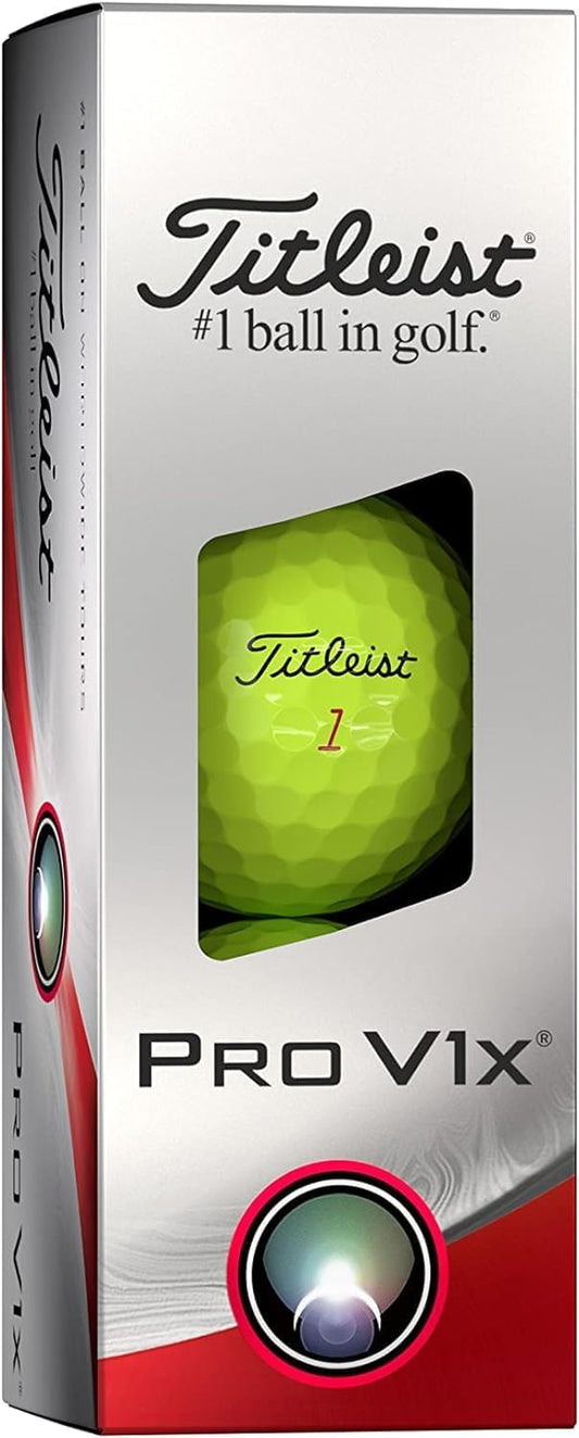 Titleist Golf Pro V1x  3-Balls Yellow 2023