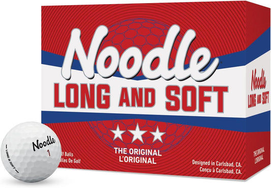 Taylormade Noodle Long & Soft Golf Balls White Double Dozen 24-Pack