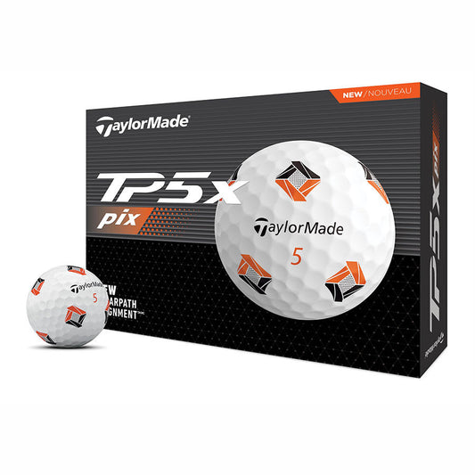 Taylormade TP5x Pix Golf Balls White 12-Pack