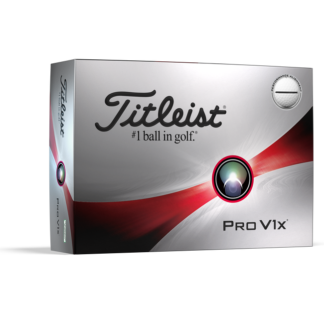 Titleist Pro V1x Performance Alignment Golf Balls (White/Black, 12pk) 2023