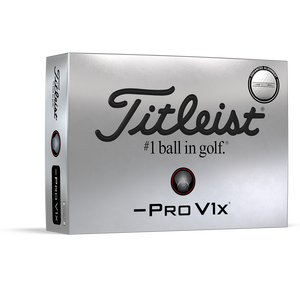 Titleist Golf Pro V1x Left Dash Enhanced Alignment Balls 12-Pack