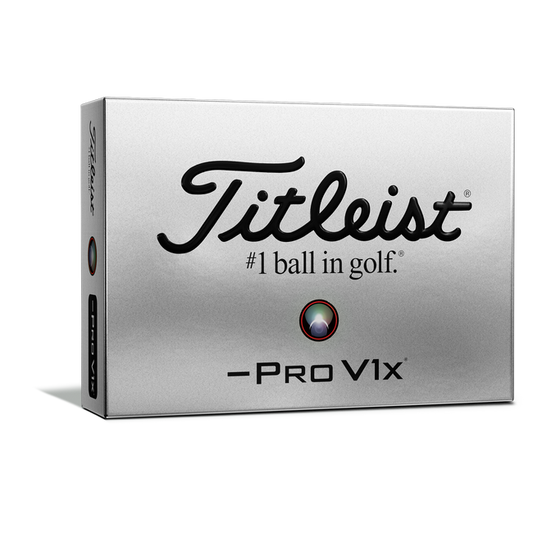 Titleist Golf Pro V1x Left Dash Balls 12-Pack White