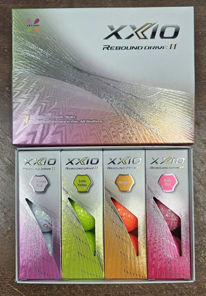 XXIO Rebound Drive II Golf Balls - Assorted 3-Piece Golf Balls - Made in Japan